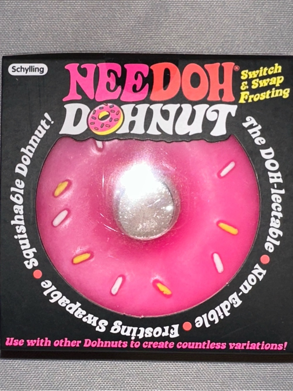 NeeDoh Dohnut NIB - Pink Sprinkles